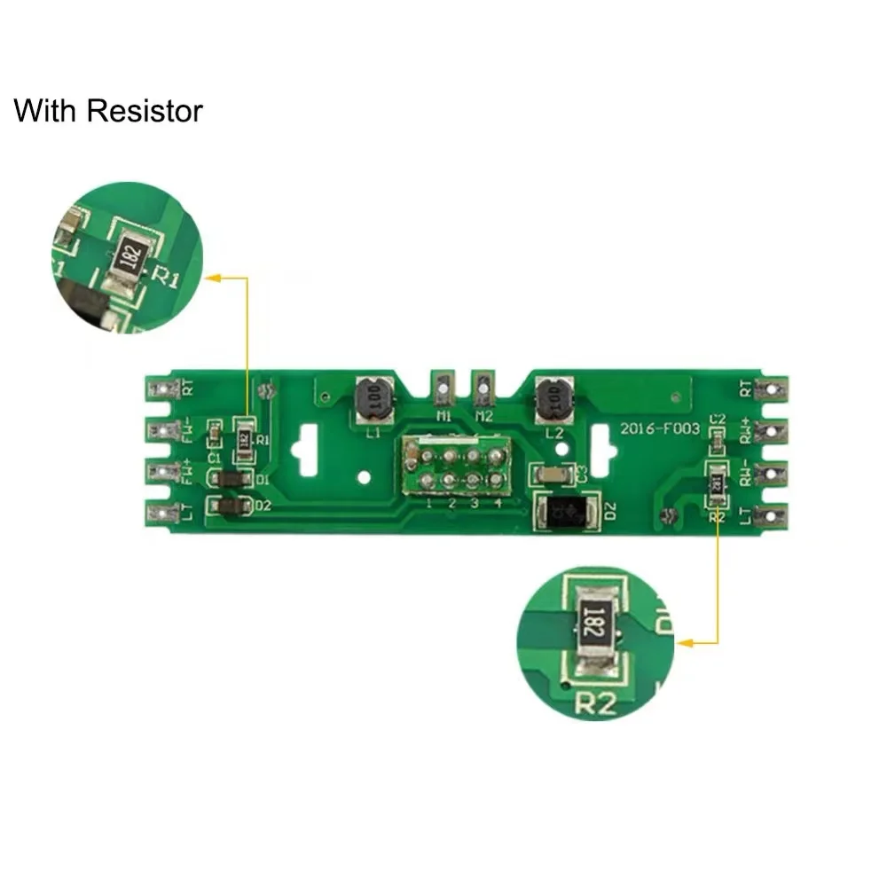 HO 1:87 Scale Train Model PCB Circuit Board With Resistance for Bachmann Train Model - Upgrade Version