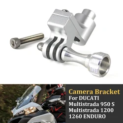 Motorcycle Driving Recorder BikeGP Recorder Holder For GoPro Camera Bracket CamRack For DUCATI Multistrada 950 S 1200 1260