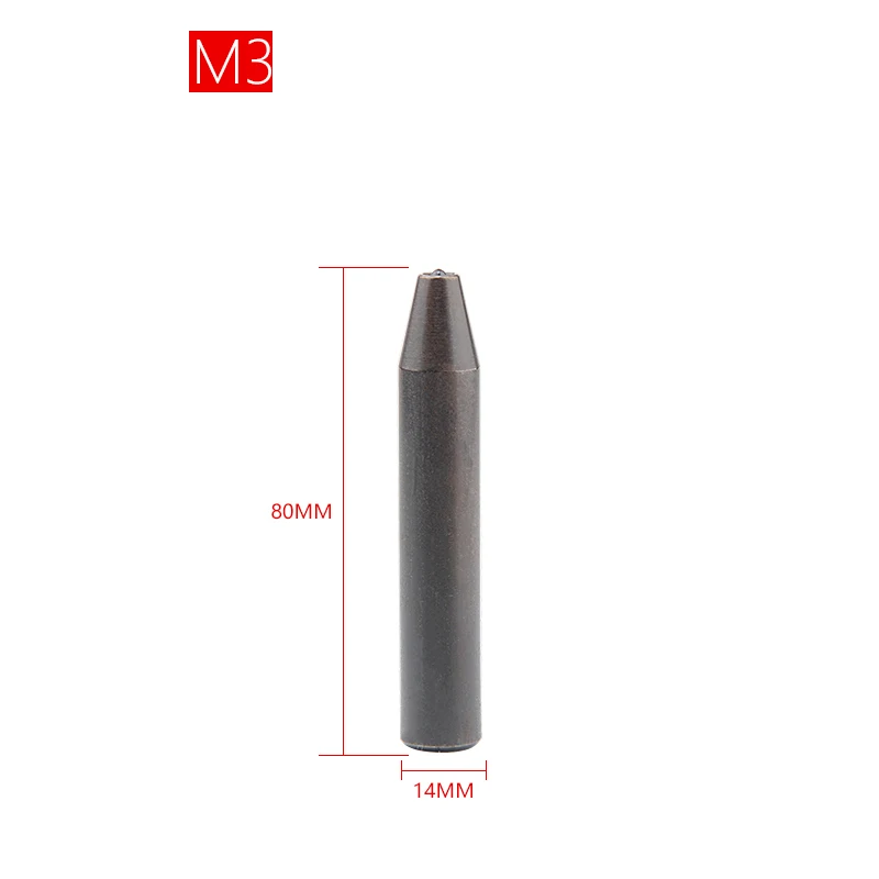 5pcs M3 M4 M5 M6 M8 Punch Pin for Aluminum Flat Round Head Half Hollow Shank Rivet Aluminum Rivet Nut Semi-tubular rivets