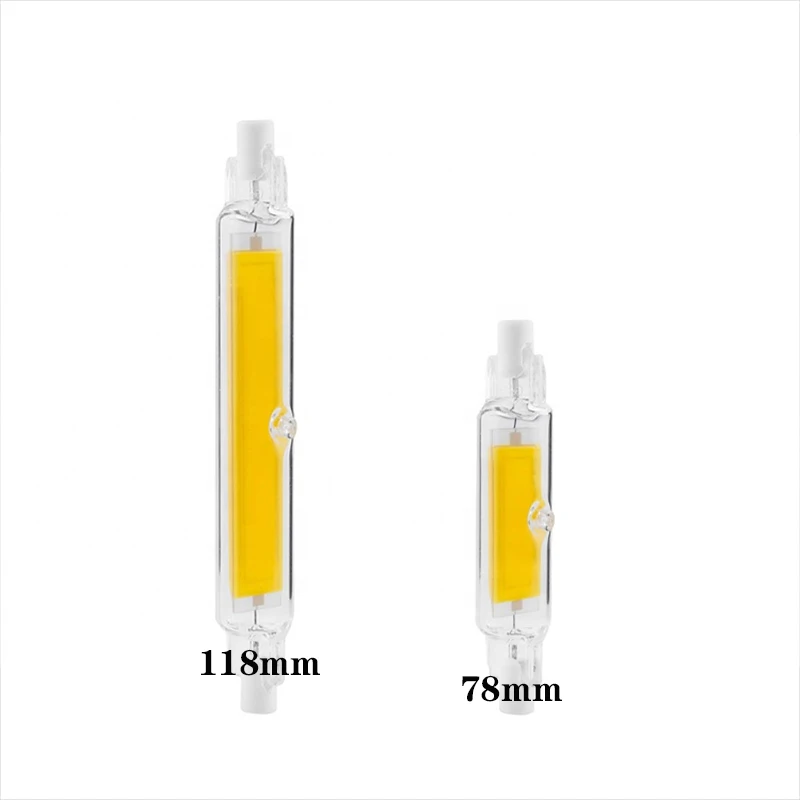 Dimmable R7S LED Bulb COB Glass Tube 78MM 15W 118MM 30W Replace Halogen Lamp J78 J118 Cob Lamparda Diode Spot Light AC 220V 240V