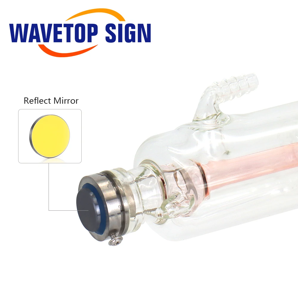 WaveTopSign Co2 Laser Tube Length 500mm 20W Laser Glass Tube Dia. 50mm use for CO2 Laser Engraving and Cutting Machine