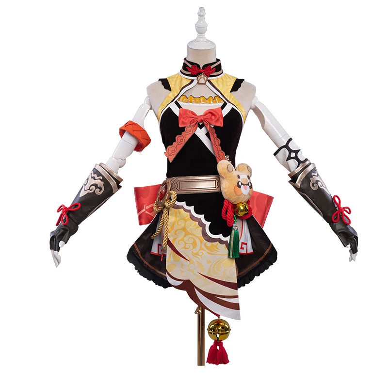 Anime Women Dress Xiangling Cosplay Hot Game Genshin Impact Costume Exquisite Delicacy New Outfit Halloween Party Costumes