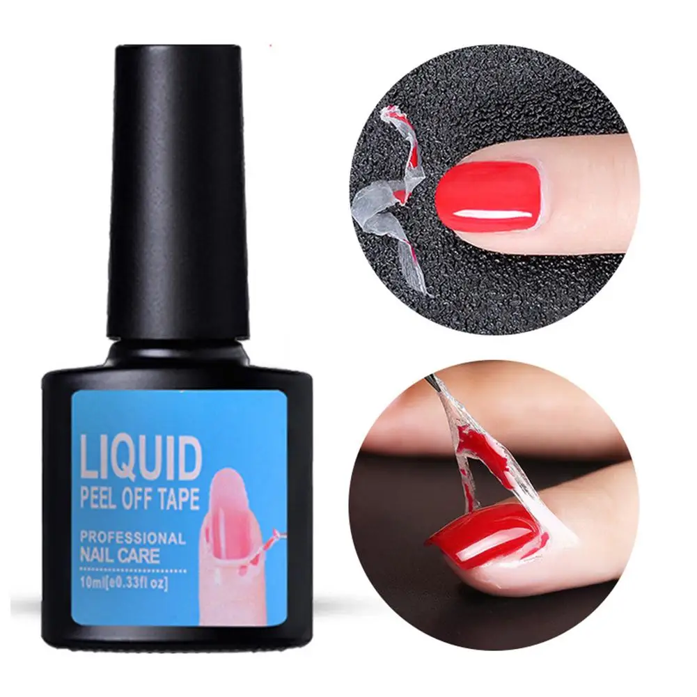 Spill Proof Gel Anti-Overflow Nail Polish Glue Nail Barrier Protector Peel Off Liquid Tape Nail Paste Adhesive Gel Nail Art Tool