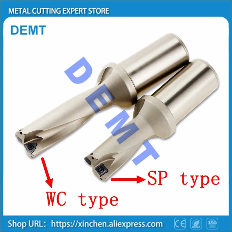 Wc-brocas Série sp Broca em u Furadeira Rápida Profundidade 3d Dril de Furo Raso para Cada Marca Lâmina da Série Wcmt Spmg Torno Mecânico Cnc