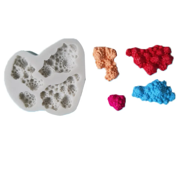 3D Coral Molding Liquid Silicone Mold DIY Cake Chocolate Baking Accessories Soft Clay Making Tool