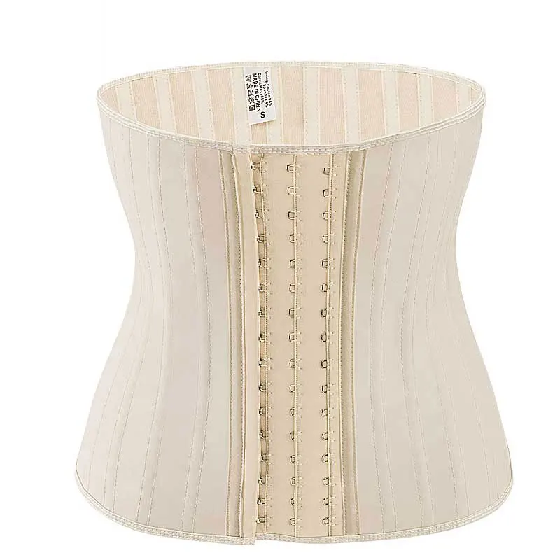 25 Steel Boned Underbust Waist Trainer Shinny Latex Corset 30CM Height Corselet Waist Slimming Bustier Rubber Gorset Under Bust