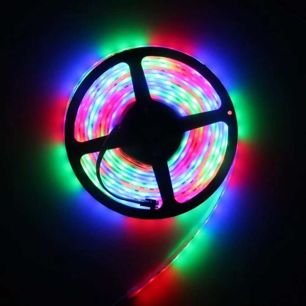 5m DC12V Ws2811ic Led Strip 5050 RGB Flexible Light Individually Addressable Ws2811 Led Pixels Strip