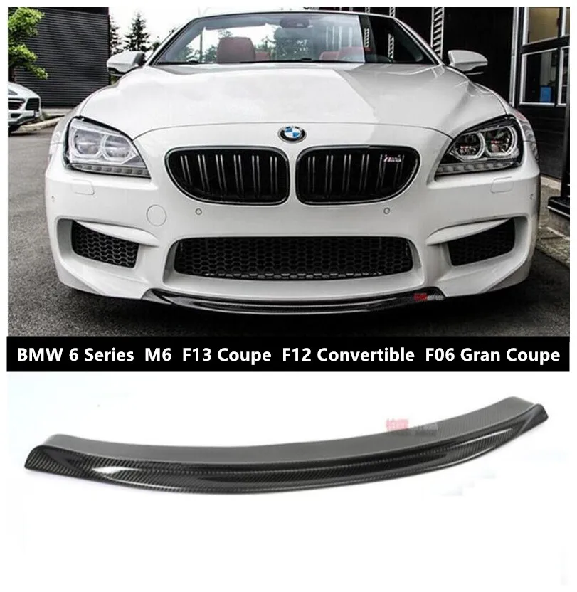 Carbon Fiber Front Lip Spoilers For BMW 6 Series M6 F13 Coupe F12 Convertible F06 Gran Coupe 2011-2020 Bumper Diffuser Spoiler