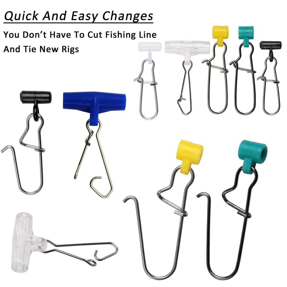 40 قطعة خط الصيد ثقالة الشريحة مع الثنائي قفل المفاجئة الصيد ثقالة الوزن يدور المتزلجون ل تصفح الصيد سمك السلور الحفارات موصل #3