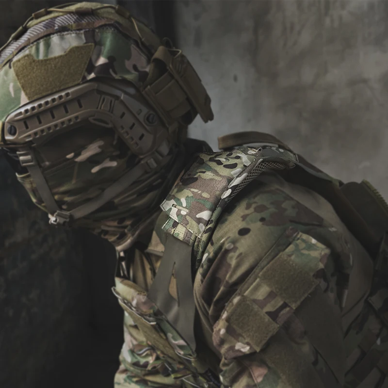 1 쌍 전술 조끼 범용 어깨 스트랩 패드 어깨 컴포트 쿠션 패드 레이저 절단