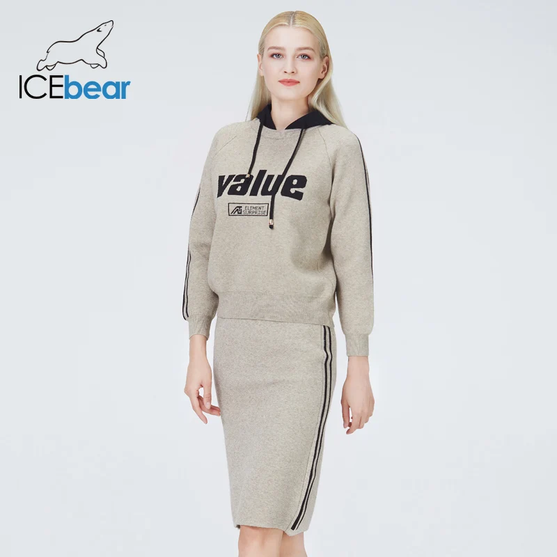 icebear 2022 fall female hooded sweater fashion women\'s apparel suit high quality brand sweaters NB-2315