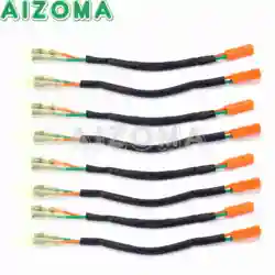 Front & Rear Turn Signal Adapter Wiring Harness 2-Pin Plug Indicator Maker Connectors for Kawasaki KLE Z750 Z1000 NINJA ZX ER