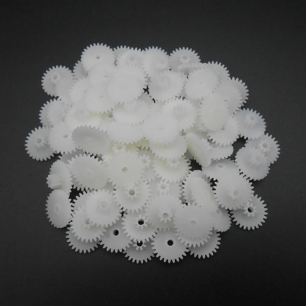 500Pcs X 0.5 Modulus 0.5M Double Gear Reduction Bilayer 26 Teeth + 8 Teeth Aperture 2MM 2.05mm 2B Loose Fitting 26T 8T 26082B