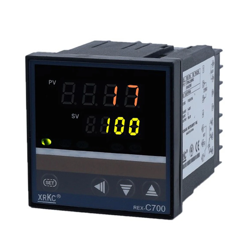 REXC-700 Temperature Controller Digital PID Temperature Controller SSR Solid State 220V Universal Input Relay Output SSR Output