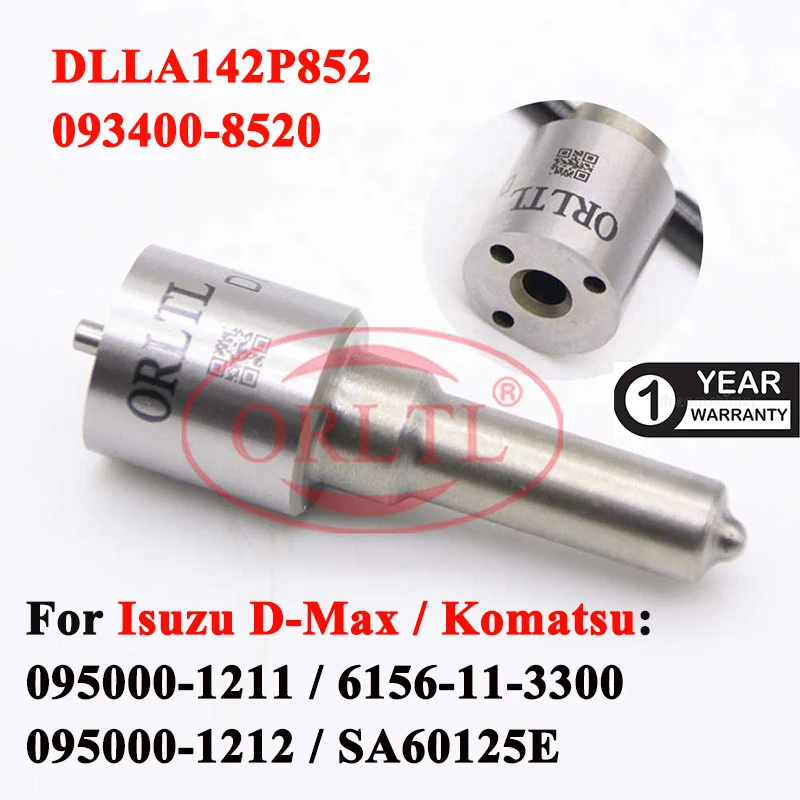 Diesel Nozzle DLLA142P852 (093400-8520) Fuel Injection Sprayer DLLA 142 P 852 For Isuzu D-Max 095000-1211 6156113300