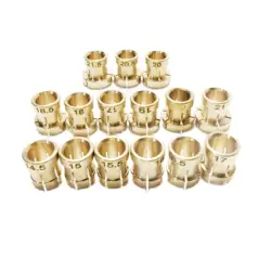 15PCS Ring Setter Clamp Brass Bracelet Collets Diamond Faceting Machine Accessories Jewelry Tools