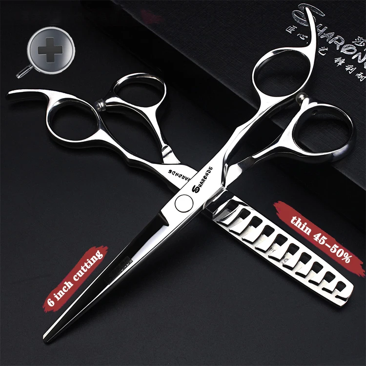 Sharonds 440c 6/7/7,5 Zoll Haarschneideschere Professionelle Friseurschere Effilierschere Haarschere
