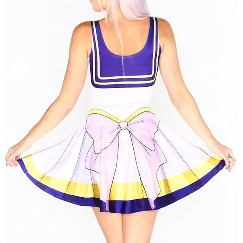 Anime 3D Stampato Bellissimi abiti Harajuku Abiti S-4XL Abito sexy da donna Kawaii Costume cosplay per feste Taglie forti Top estivo