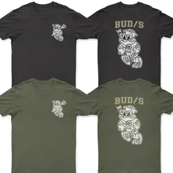 SWCC SEALS UDT BUDS SPEC OPS Trident Frog t-shirt. Letnia bawełniana koszulka z krótkim rękawem z okrągłym dekoltem w nowym S-3XL