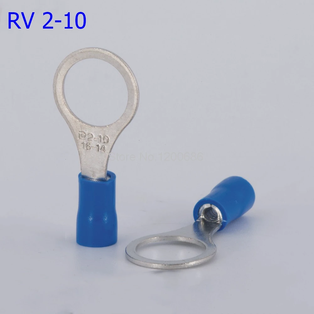 

RV2.5-10 round O-type pre-insulated terminals Cold-pressed terminals RV2-10 nose 10MM screws