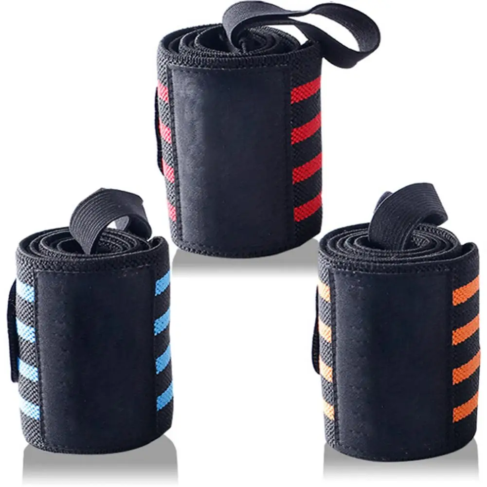 Weight Lifting Wristband Elastic Breathable Wrist Wraps Bandage Gym Fitness Weightlifting Powerlifting Wrist Brace Support Strap