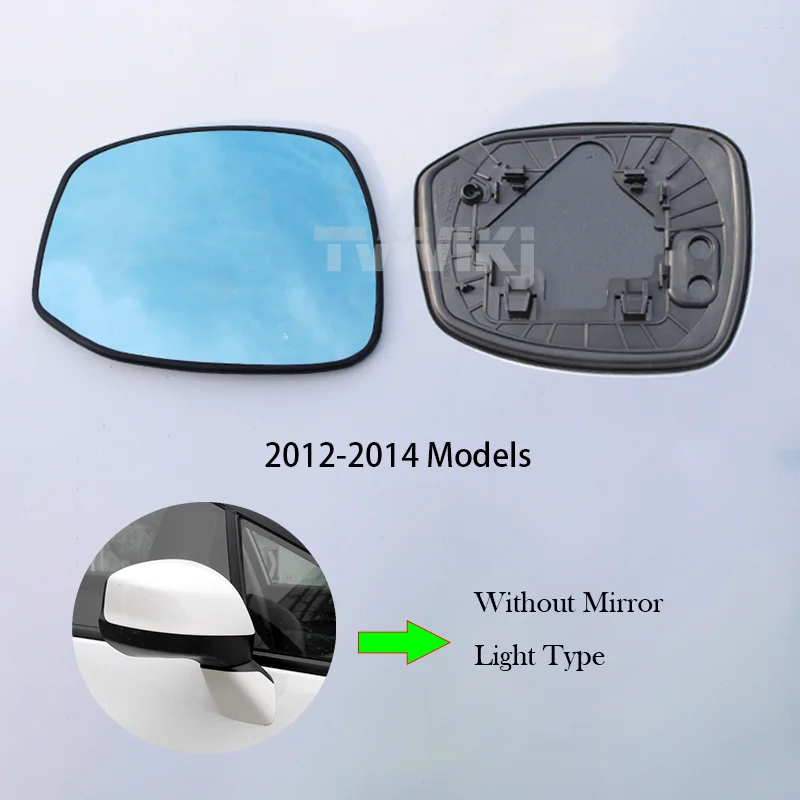 1 pair Side rearview mirror blue glass lens For Honda CIVIC 2006-2020 Wide Angle View anti glare Door mirror wing