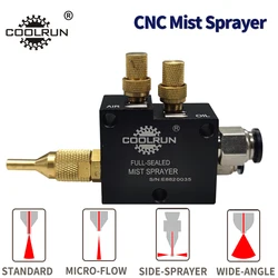 Mist Coolant Lubrication Spray System Unit Mist Cooling Sprayer CNC Lathe Milling Drill Engraving Sawing Machine Tool