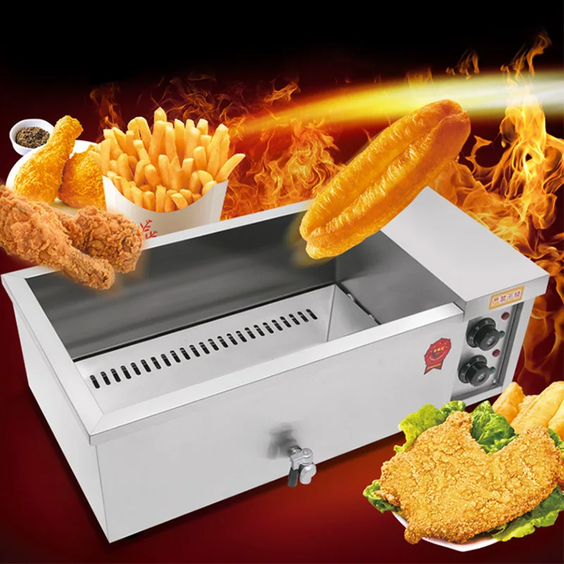 

Commercial Electric Fryer Potato Chips Fryer Fried skewers Fried Chicken Cutlet French Fries Machine