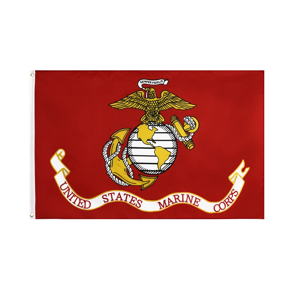 Xiangying-United States of American Army usMC Marine Corps flag, 3 by 5 ft polyester