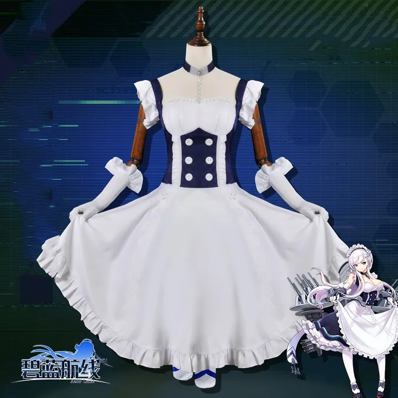 Azur Lane  Belfast Cosplay Costume Cos  Cosplay Halloween Party High Quality Costume Men/Women game