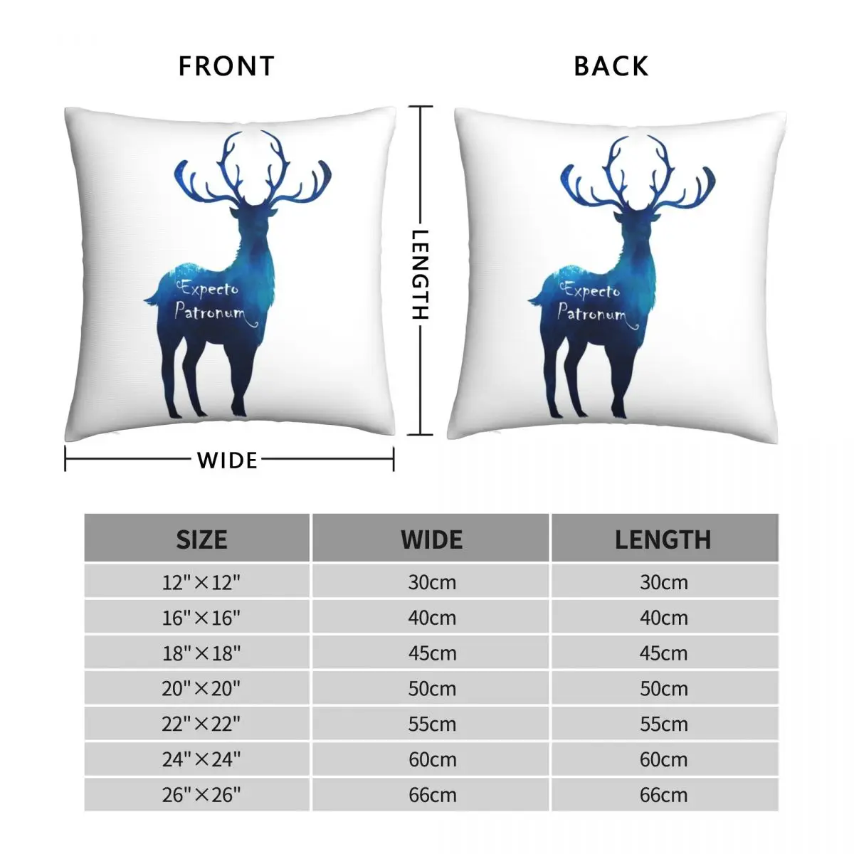 Expecto Patronum Pillowcase Polyester Linen Velvet Pattern Zip Decor Pillow Case Home Cushion Cover 45x45