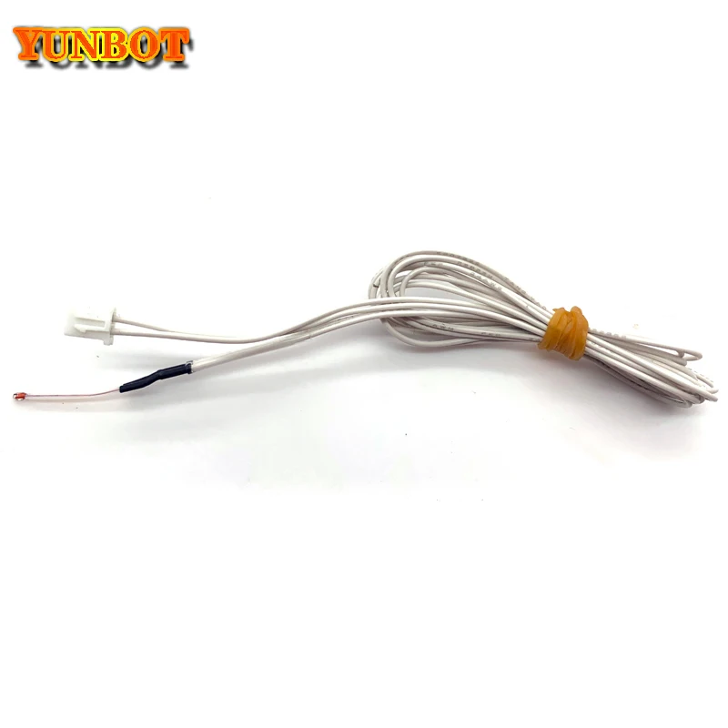 100 k NTC 3950 Single-ended Glas Verzegeld Thermistor Temperatuursensor Met XH2.54-2P Terminal 1 m Kabel Voor 3D Printer