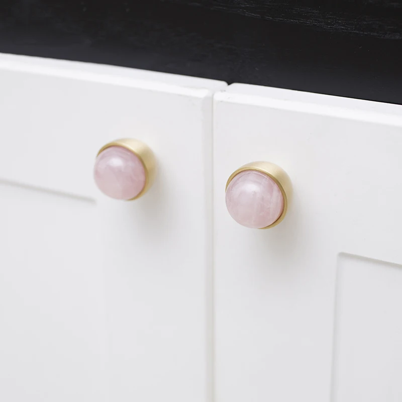 

Nordic Style/brass Knobs Cupboard Pulls Drawer Knobs Kitchen Cabinet Handles Pink Furniture Handle Hardware