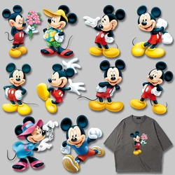 Mickey Minnie Character Patch for Clothing Heat Transfer PVC Patch Thermal Transfers Decals Patch Applique on Clothes