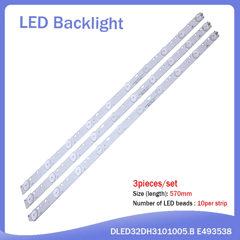 

New 30 pieces/set 1PCS=10LED 570mmLCD TV LED Back light D304PHHB01F5B KJ315D10-ZC14F-03 303KJ315031 D227PGHBYZF6A E348423