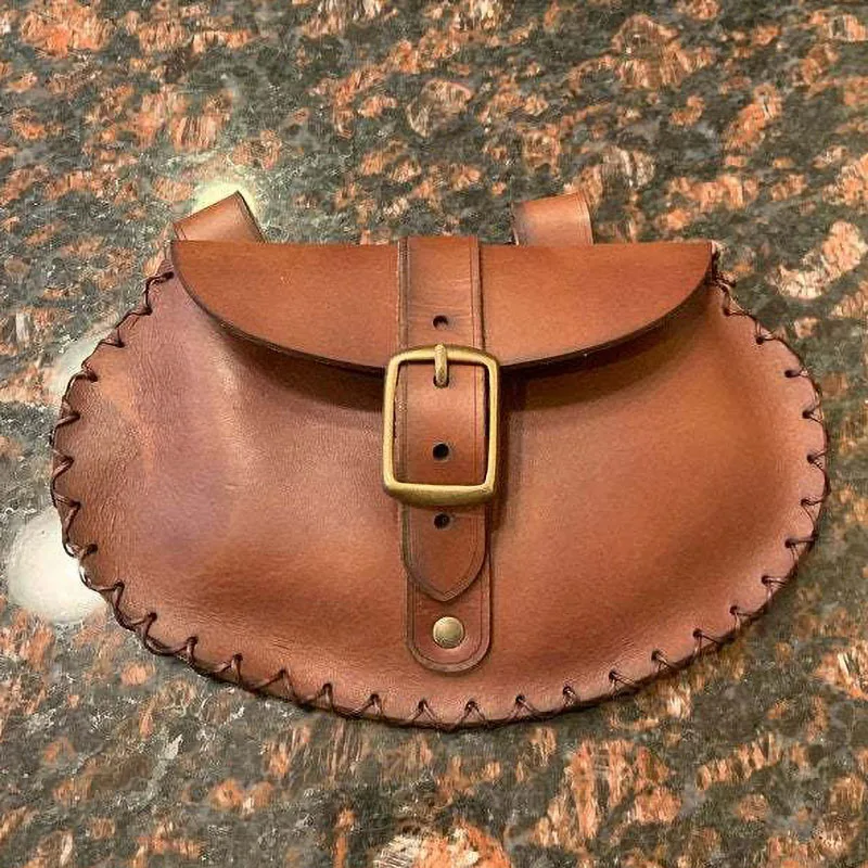 Medieval Steampunk Pouch Bag Viking Belt Leather Wallet Men Women Cosplay Knight Pirate Costume Antique Gear Accessory For Adult