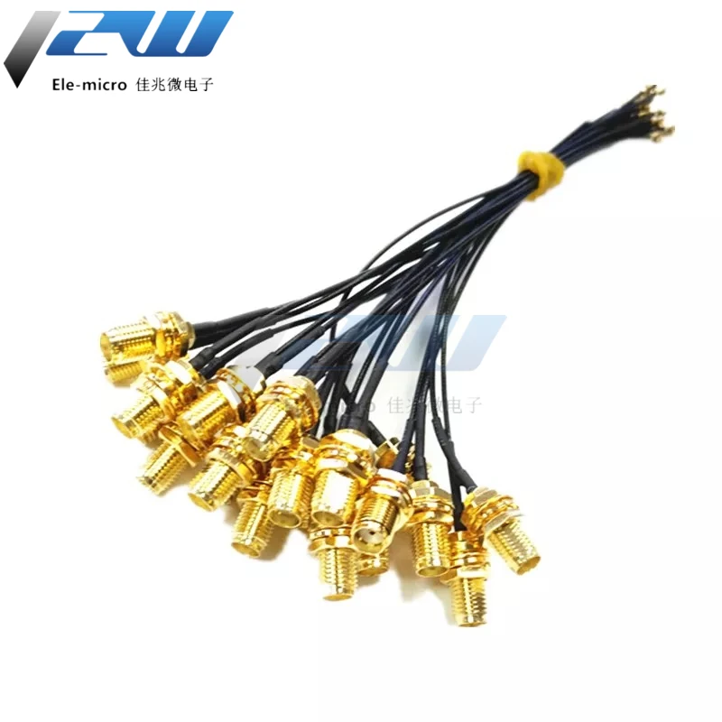 5-piece SMA / RP-SMA female to MHF4 IPEX IPX RF plug Pigtail cable for Mini 0.81mm PCI card intel WIFI Board 10cm 15cm 20cm 30cm