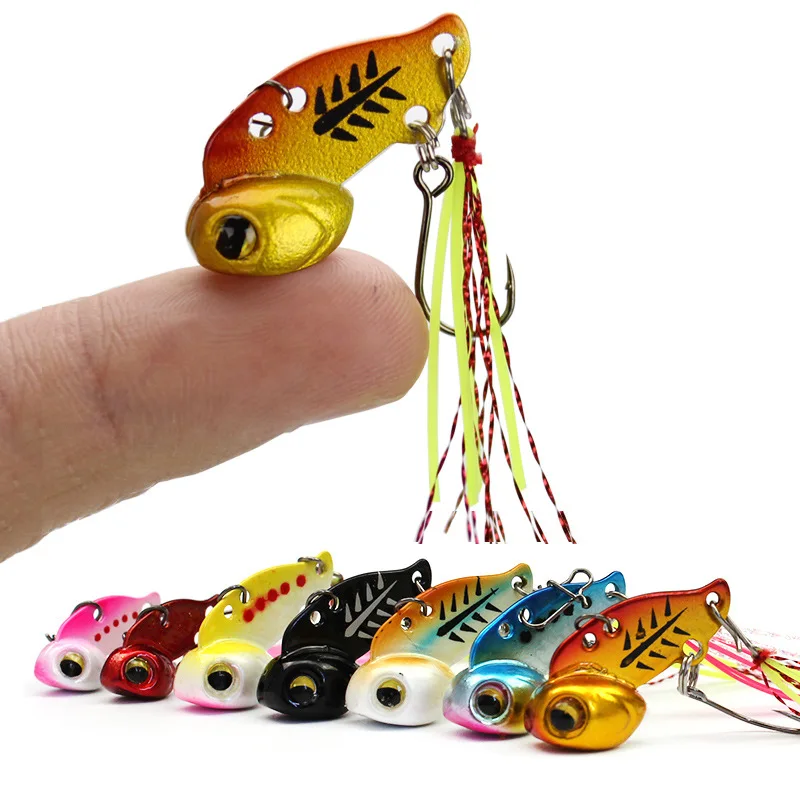 1pcs Fishing Lure Metal VIB Sequins  3g 6g Crankbait Jig Shads Spoon Baits Wobbler Bait Sea Lures Iscas Artificiais Para Pesca