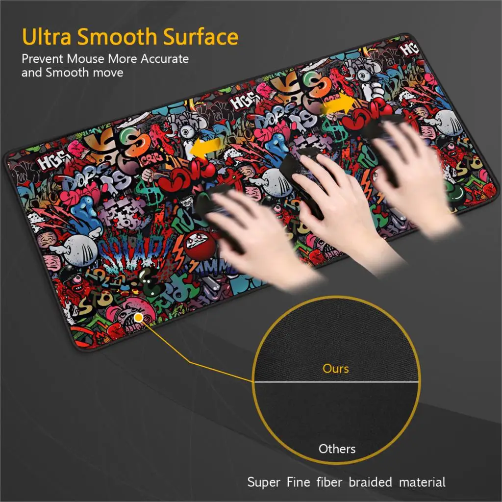 Gaming Mouse Pad Large Mouse Pad Gamer Big Mouse Mat Computer Mousepad XXL Carpet Rubber Surface Mause Pad Keyboard Desk Mat