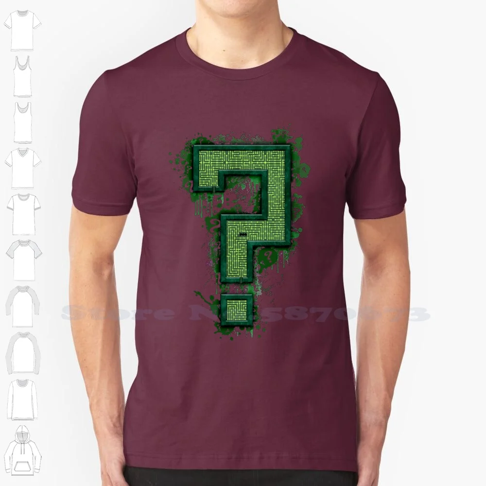 Riddler'S Questionable Maze 100% Pure Cotton T-Shirt Nextodie Riddler Comics Dark Knight Universe Comic Book Superheroes