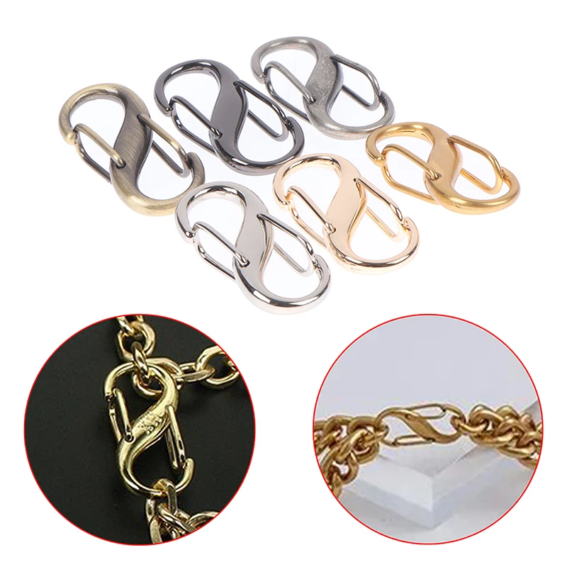 4pcs Chain Length Adjustment Buckle Handbag DIY Screw Chain Change Length Hook Bag Chain Shorten Convenient Bag Chain Accessory