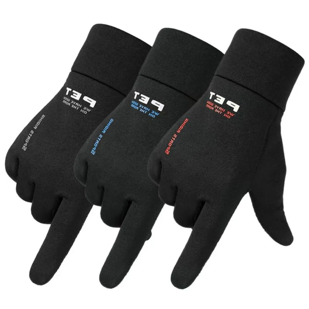 1 Pair Winter Men Gloves Touch Screen Driving Motorcycle Skiing Waterproof Non-Slip Warm Women Gloves Windproof Outdoor Sports