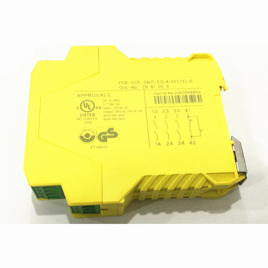 

Safety relay 2981059 PSR-SCP-24UC/ESL4/3X1/1X2/B