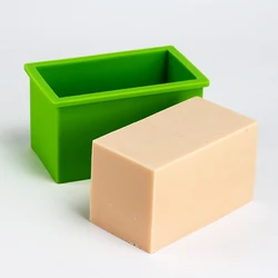 Small Silicone Soap Mold Handmade Rectangle Loaf Bar Making Mould