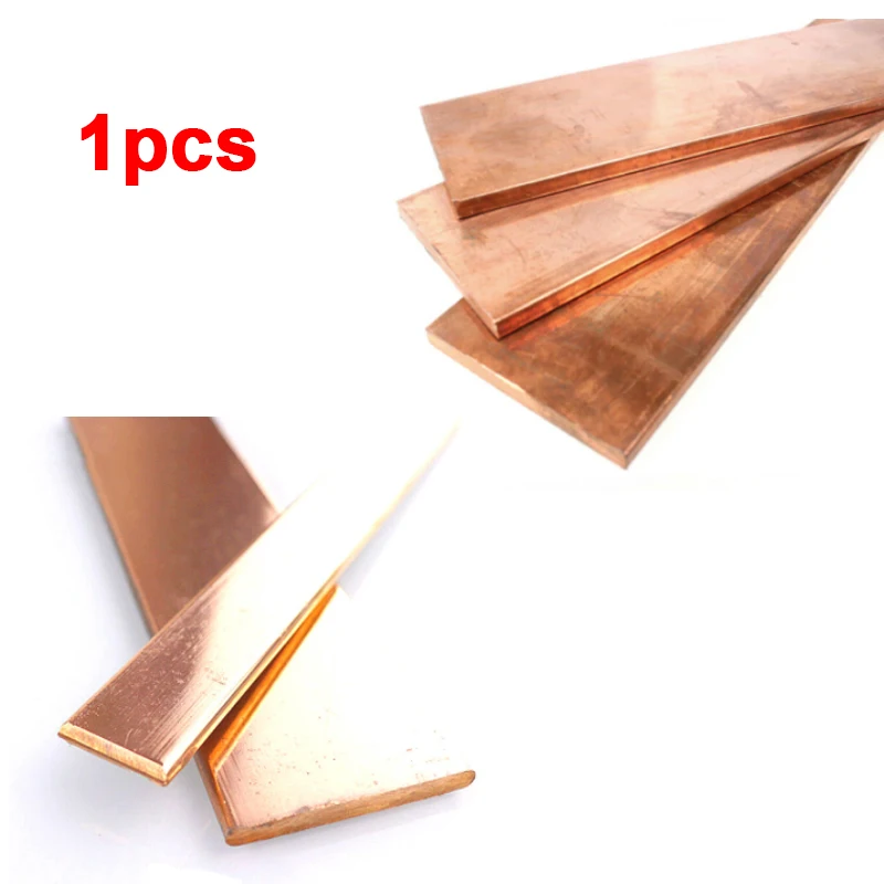 1pcs 99.95%  Pure Copper Thickness  Copper Strip Red Copper Pad Copper Foil Copper Plate Bar DIY CNC Material  New Hot