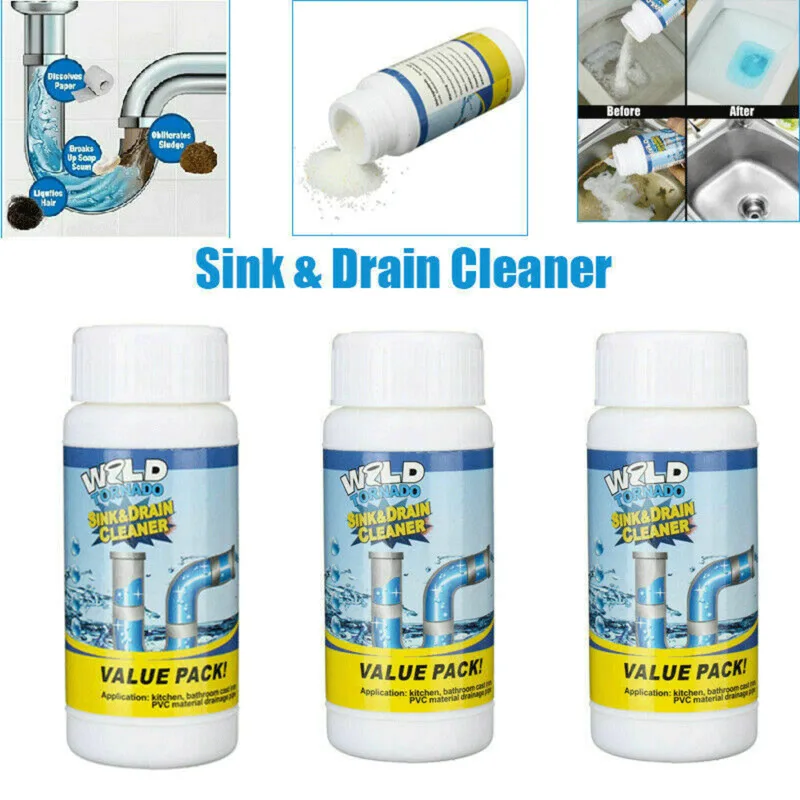 Hot sale Super Powerful Sink Drain Cleaner Powder Toilet Brush Closestool Clogging Cleaning Tool Super Amazing Portable