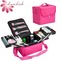 Make up Bag Hand-held large Capacity Multi-layer Manicure Nail Eyelash Beauty Tool Kit Cosmetics Storage Case Toiletry Bag