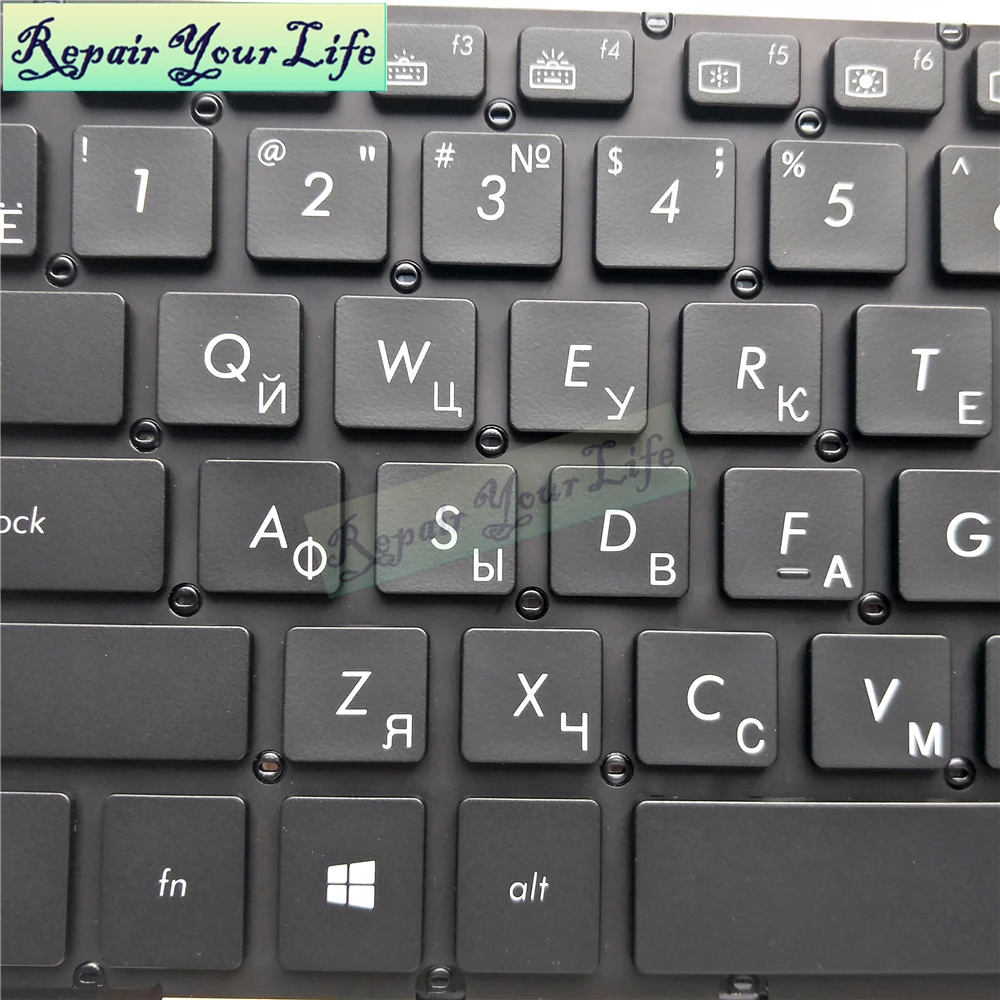 US angielski rosyjski Latin podświetlana klawiatura dla Asus VivoBook X580VD N580V X580 N580 RU LA klawiatura laptopa 0 knb0 5600RU00 — zdjęcie 4