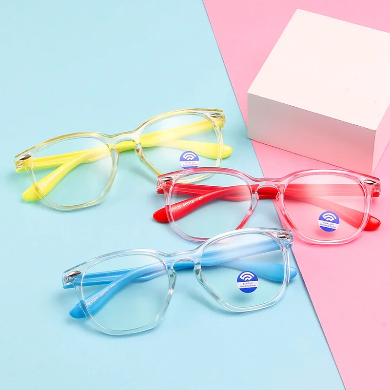 

Retro Anti-blue Light Glasses Frame Children's Round Glasses For Kids Student Eyeglasses Child Boys Girls Goggle Cute Orange