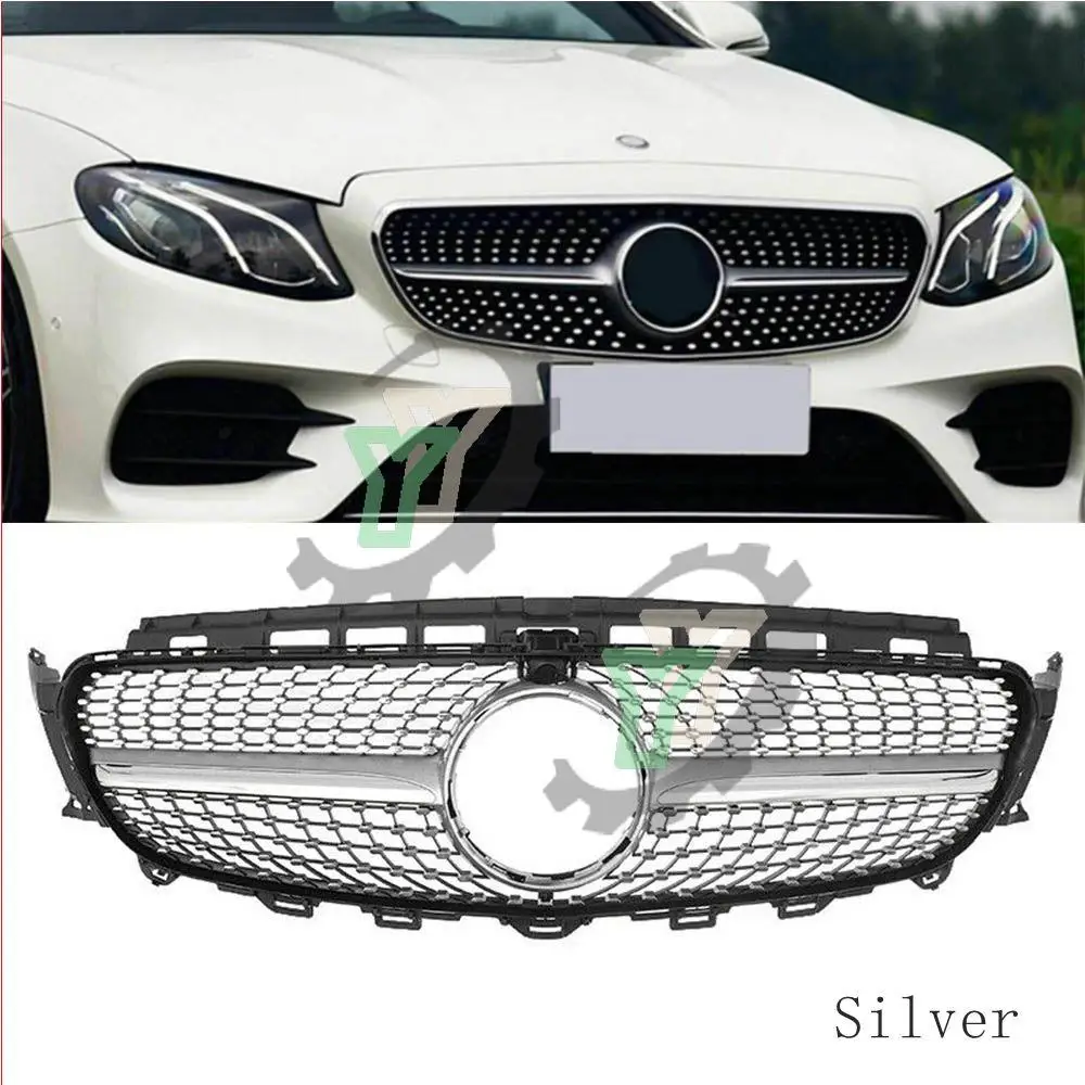 Front bumper diamond grille mesh is suitable for Mercedes-Benz E-class W213 E63 amg grille E180 E200L E260 E300L 2016-19